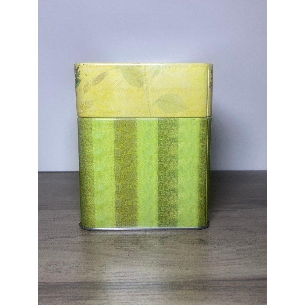 Vintage Country Style Metal Tin Recipes Storage Container Kitchen 5"H,4"W,6.75"L - Picture 2 of 7
